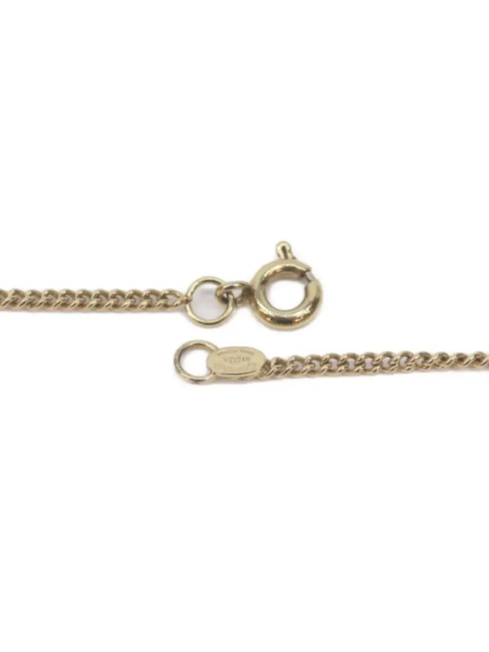 Chanel Cc Logo Pendant Necklace Gold- #288070C73B